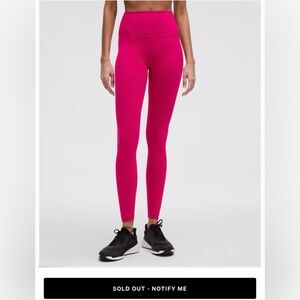 NWT lululemon Wunder Train HR Tights,Passionate Pink, Sold Out